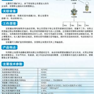 ZP127礦用自動灑水降塵裝置（粉塵超限自動噴霧）